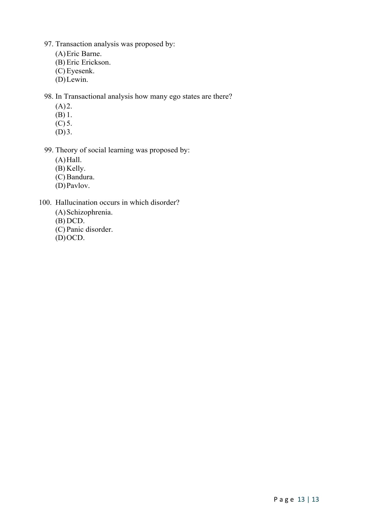 WB JEMAS (PG) MPHIL PSW 2024 Question Paper - Page 15