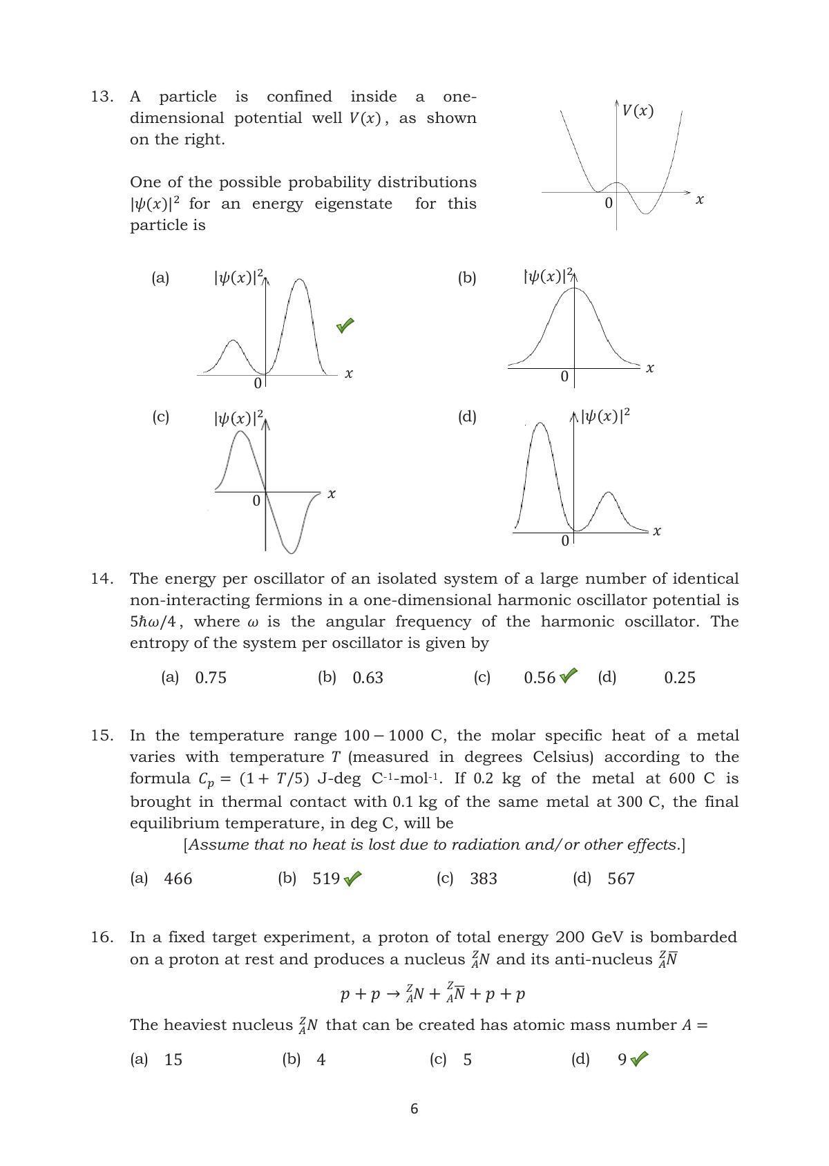 TIFR GS 2016 Physics Y Question Paper - Page 6