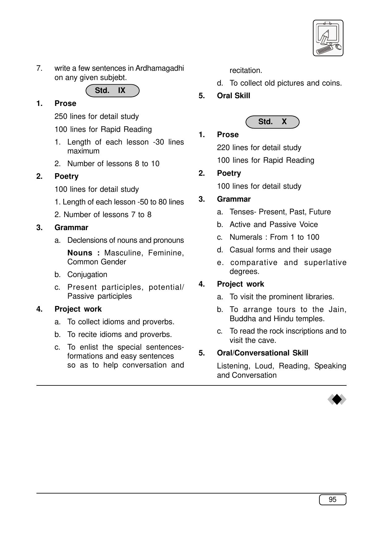 Maharashtra SSC Ardhamagadhi Syllabus  - Page 2