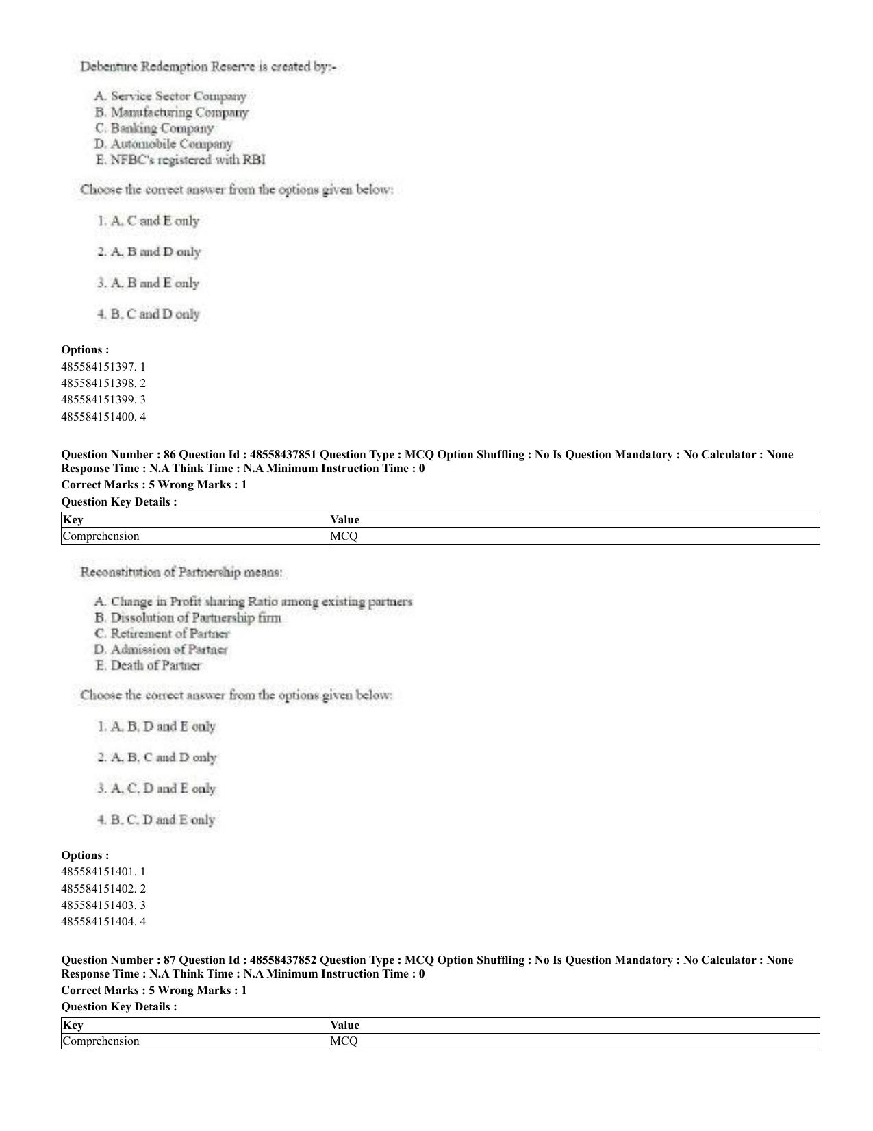 CUET 2023 English Urdu Shift 3 Question Papers - 02 Jul 2023 - Page 49