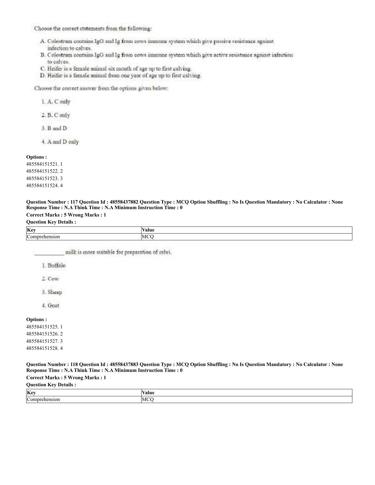 CUET 2023 English Urdu Shift 3 Question Papers - 02 Jul 2023 - Page 67