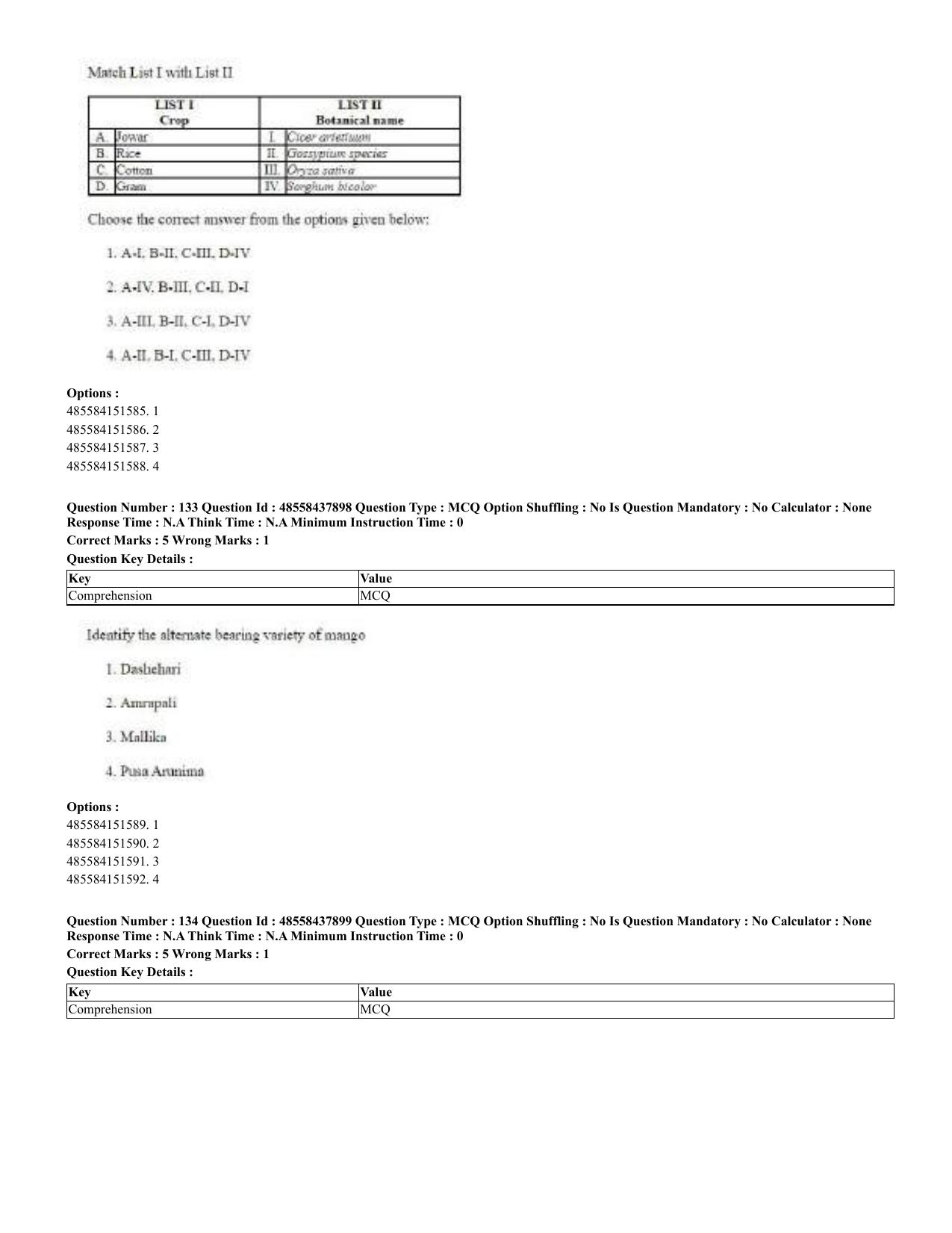 CUET 2023 English Urdu Shift 3 Question Papers - 02 Jul 2023 - Page 74