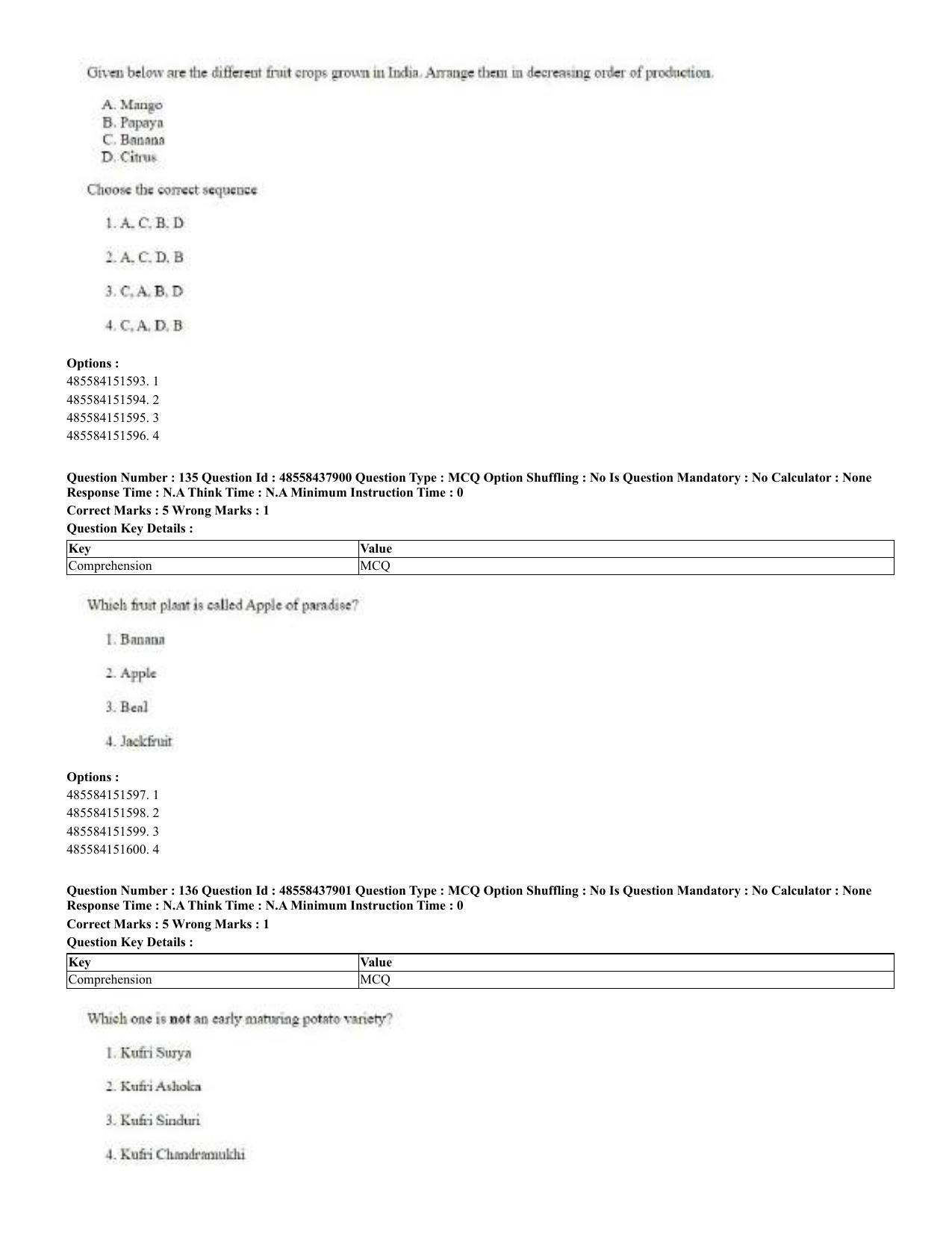 CUET 2023 English Urdu Shift 3 Question Papers - 02 Jul 2023 - Page 75