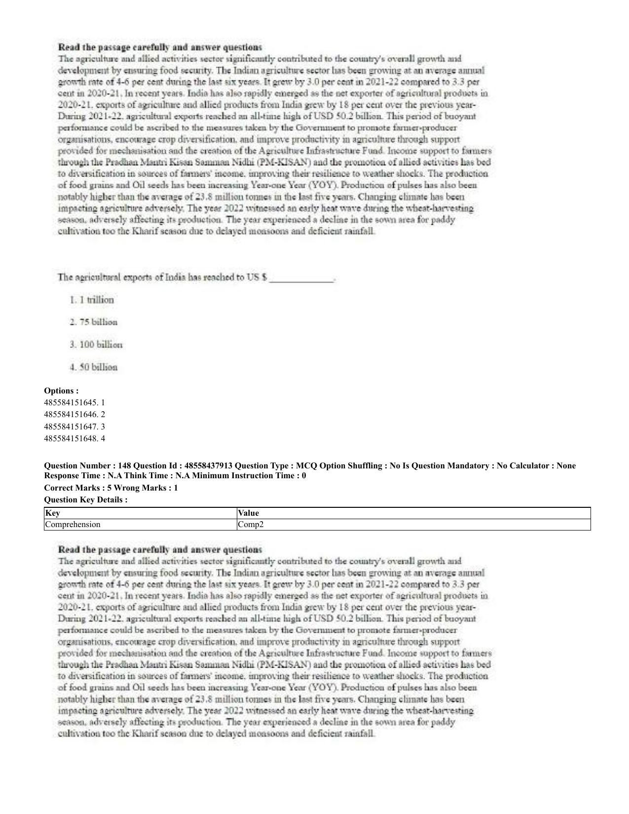 CUET 2023 English Urdu Shift 3 Question Papers - 02 Jul 2023 - Page 82