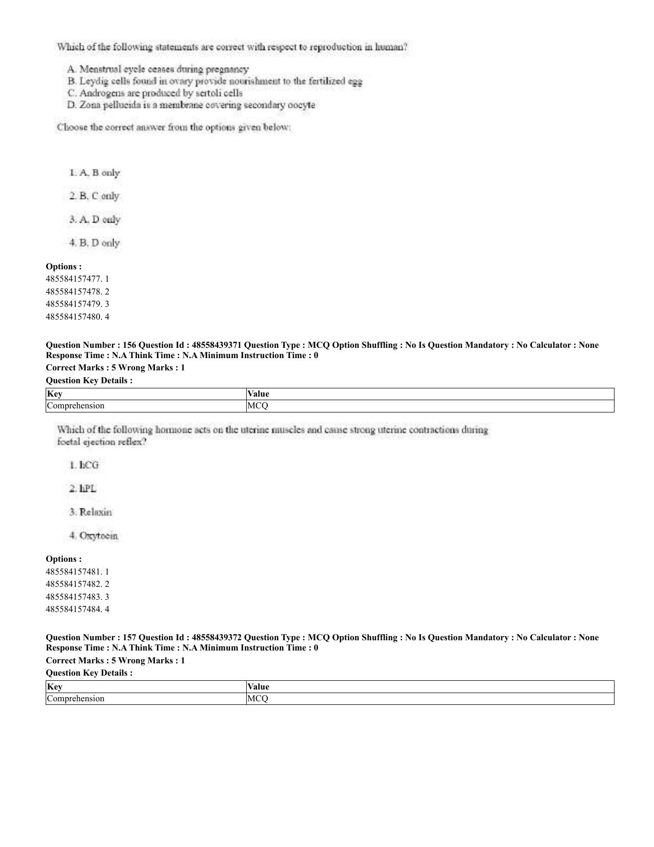 CUET 2023 English Urdu Shift 3 Question Papers - 02 Jul 2023 - Page 87