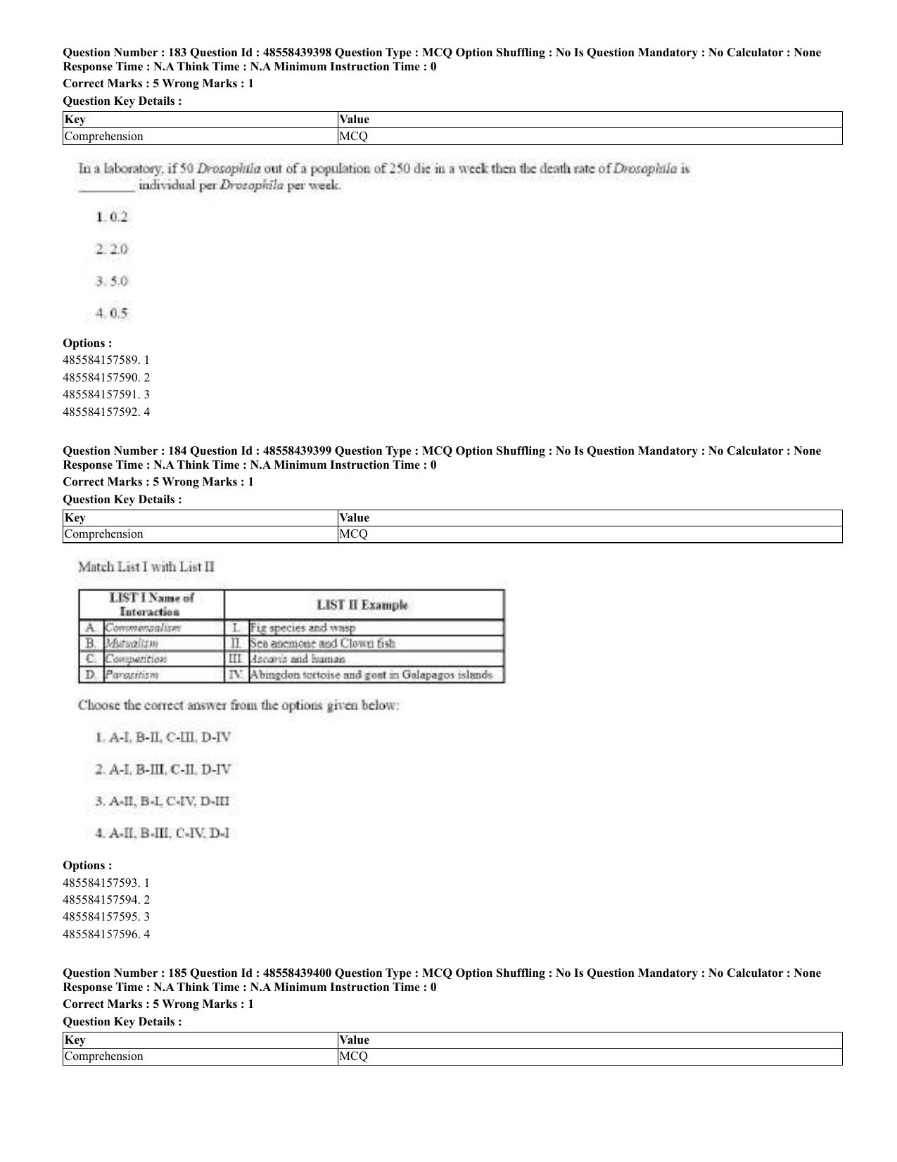 CUET 2023 English Urdu Shift 3 Question Papers - 02 Jul 2023 - Page 99