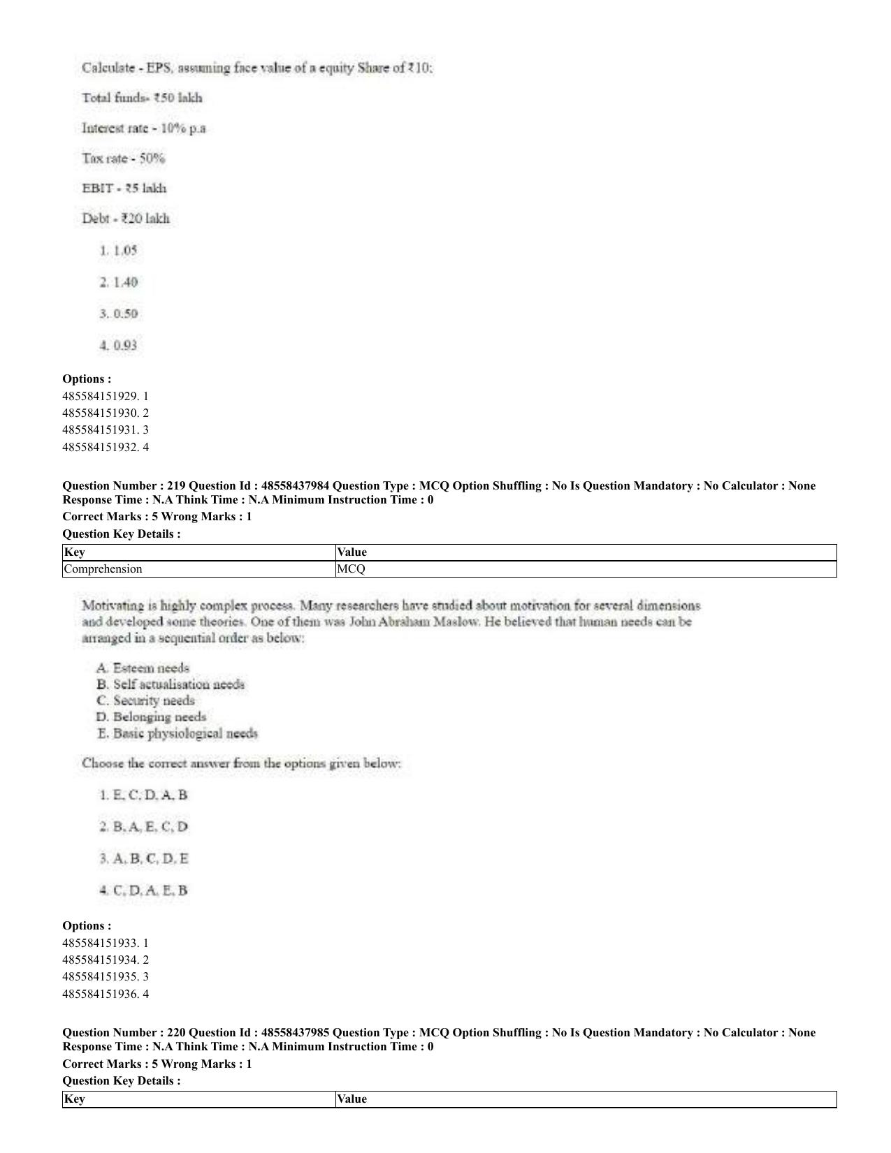 CUET 2023 English Urdu Shift 3 Question Papers - 02 Jul 2023 - Page 119