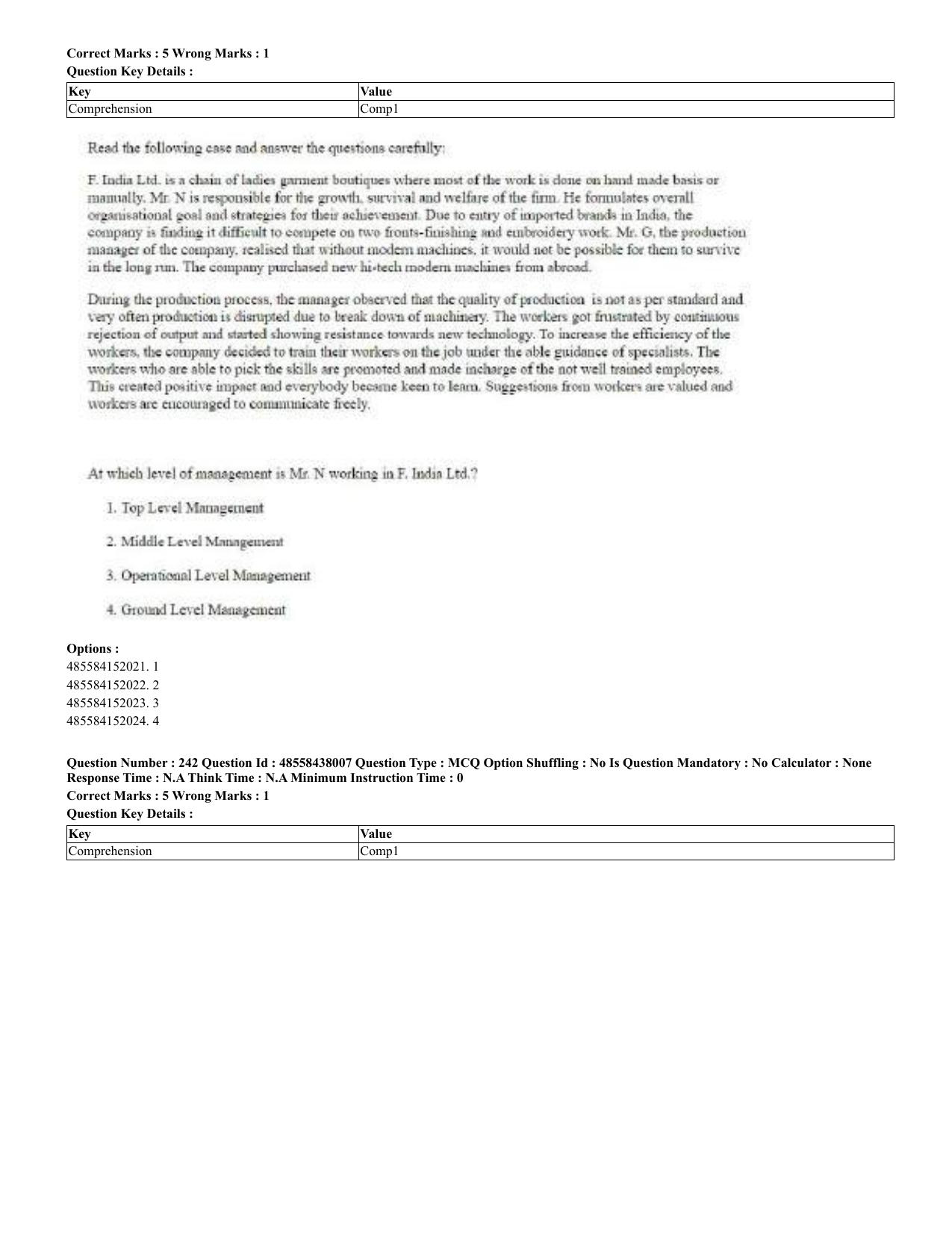 CUET 2023 English Urdu Shift 3 Question Papers - 02 Jul 2023 - Page 130