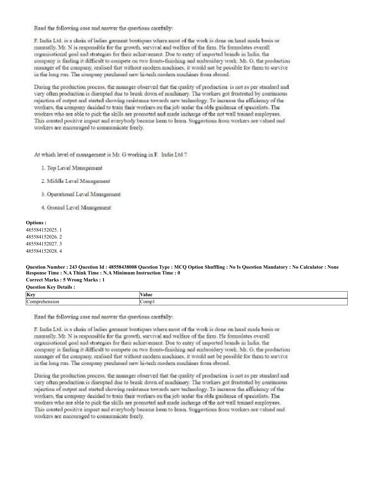 CUET 2023 English Urdu Shift 3 Question Papers - 02 Jul 2023 - Page 131