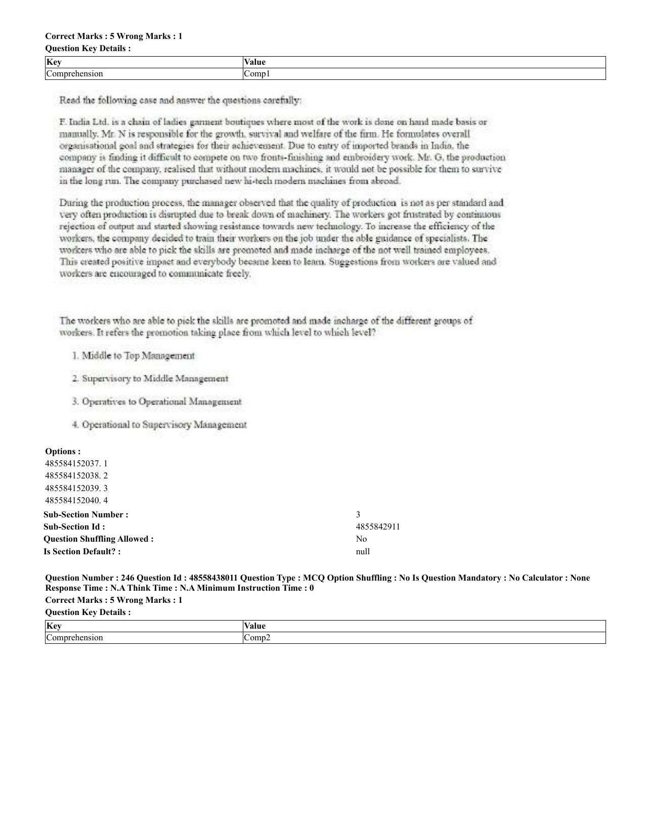 CUET 2023 English Urdu Shift 3 Question Papers - 02 Jul 2023 - Page 133