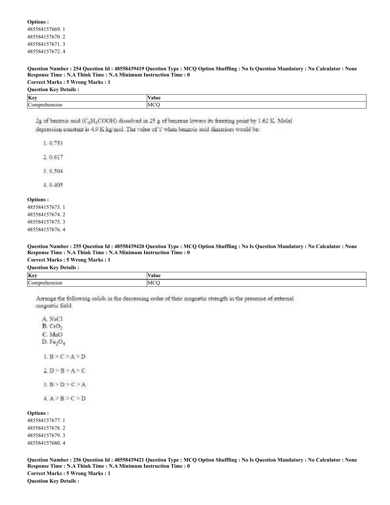 CUET 2023 English Urdu Shift 3 Question Papers - 02 Jul 2023 - Page 139