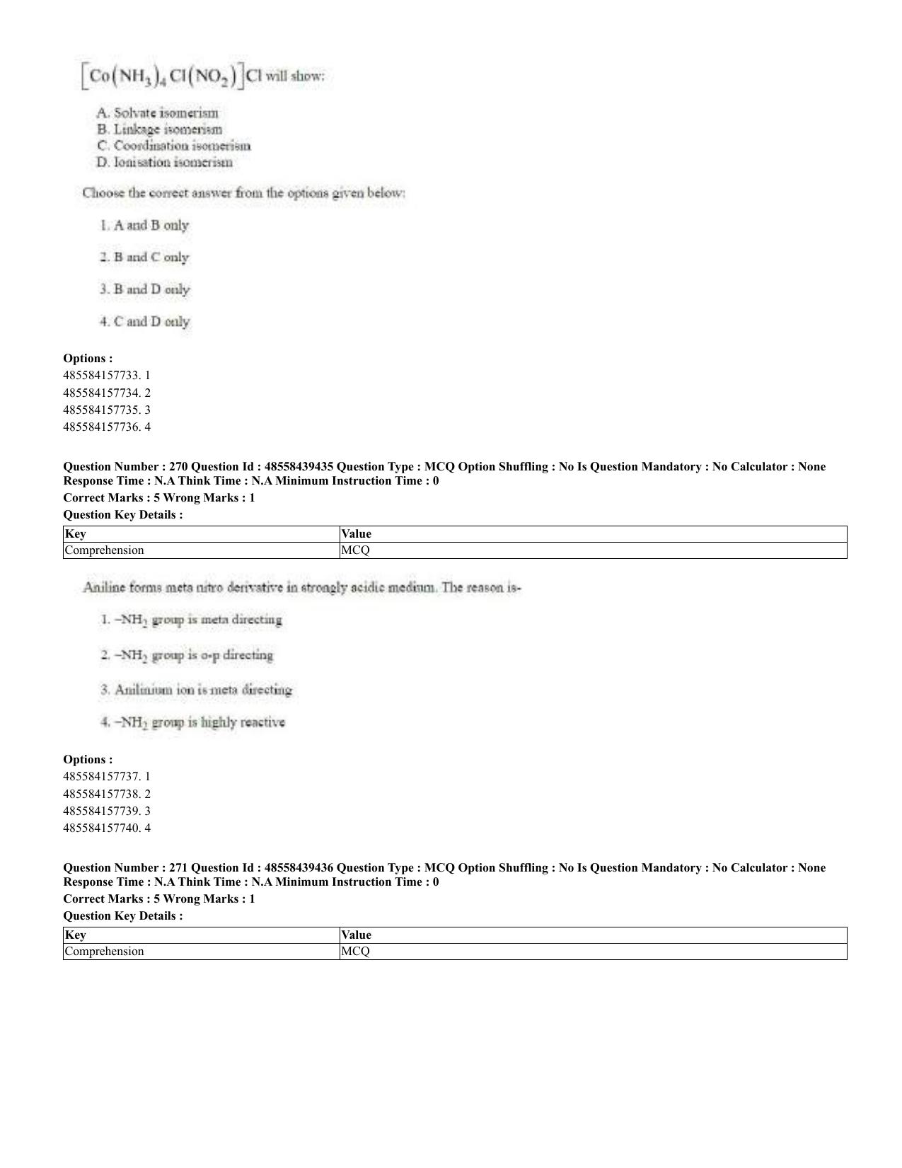 CUET 2023 English Urdu Shift 3 Question Papers - 02 Jul 2023 - Page 146