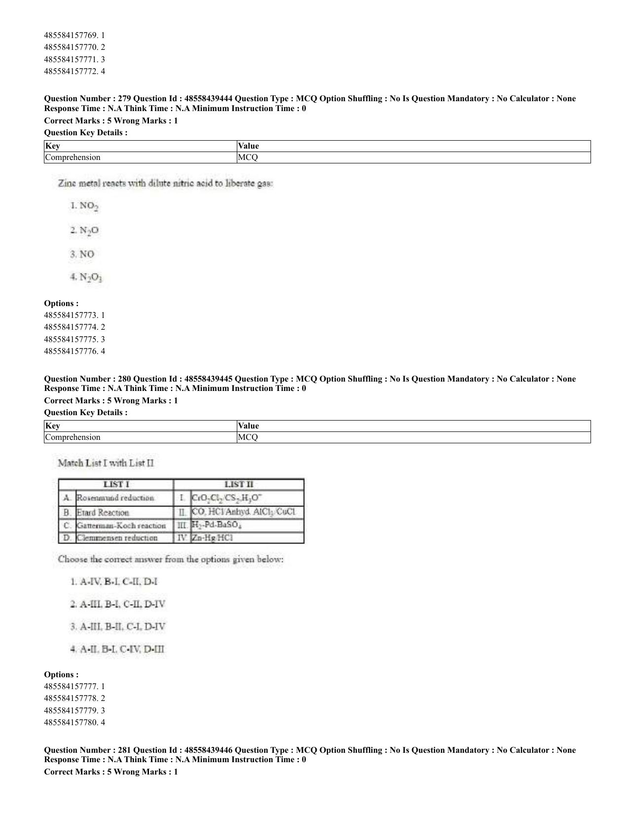 CUET 2023 English Urdu Shift 3 Question Papers - 02 Jul 2023 - Page 151