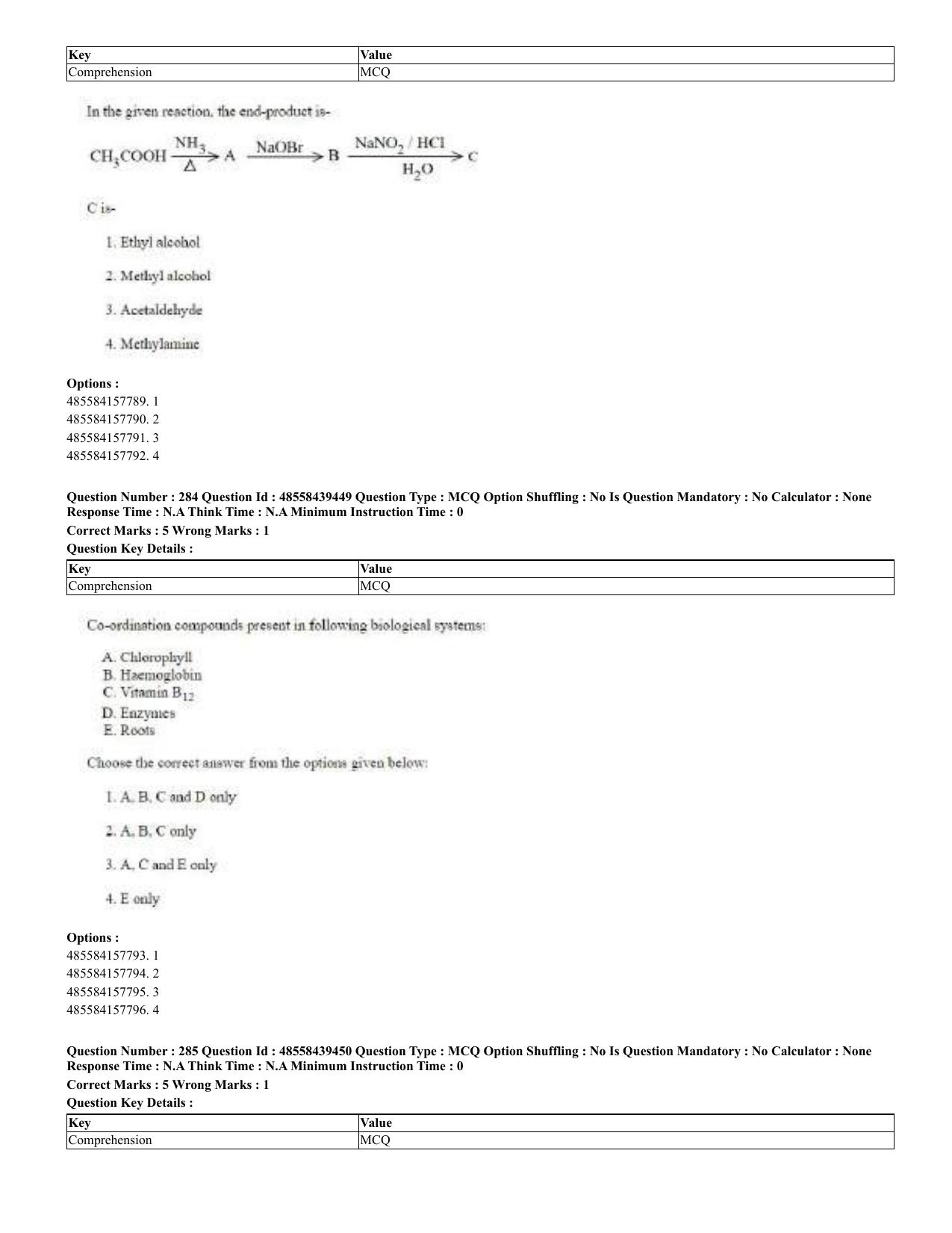 CUET 2023 English Urdu Shift 3 Question Papers - 02 Jul 2023 - Page 153