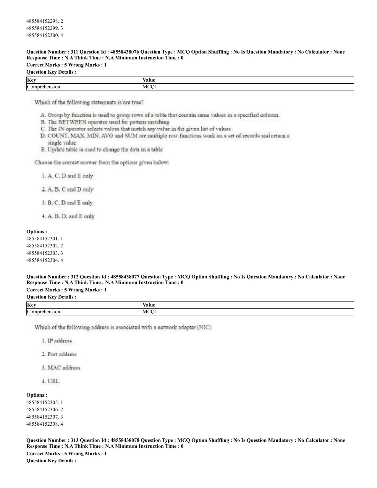 CUET 2023 English Urdu Shift 3 Question Papers - 02 Jul 2023 - Page 168