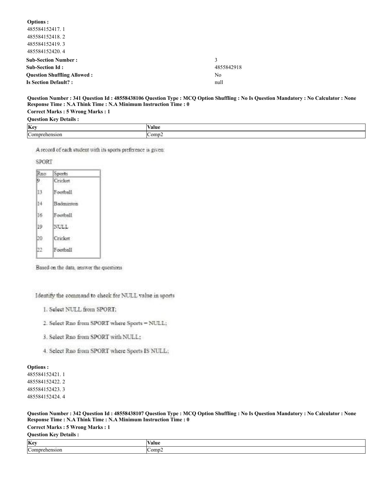 CUET 2023 English Urdu Shift 3 Question Papers - 02 Jul 2023 - Page 182