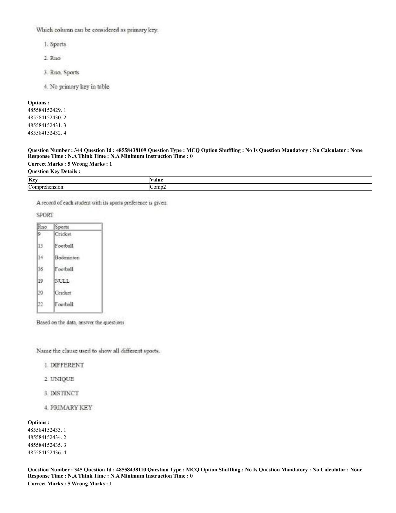 CUET 2023 English Urdu Shift 3 Question Papers - 02 Jul 2023 - Page 184
