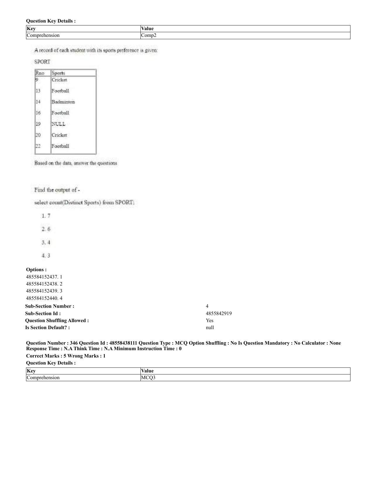 CUET 2023 English Urdu Shift 3 Question Papers - 02 Jul 2023 - Page 185