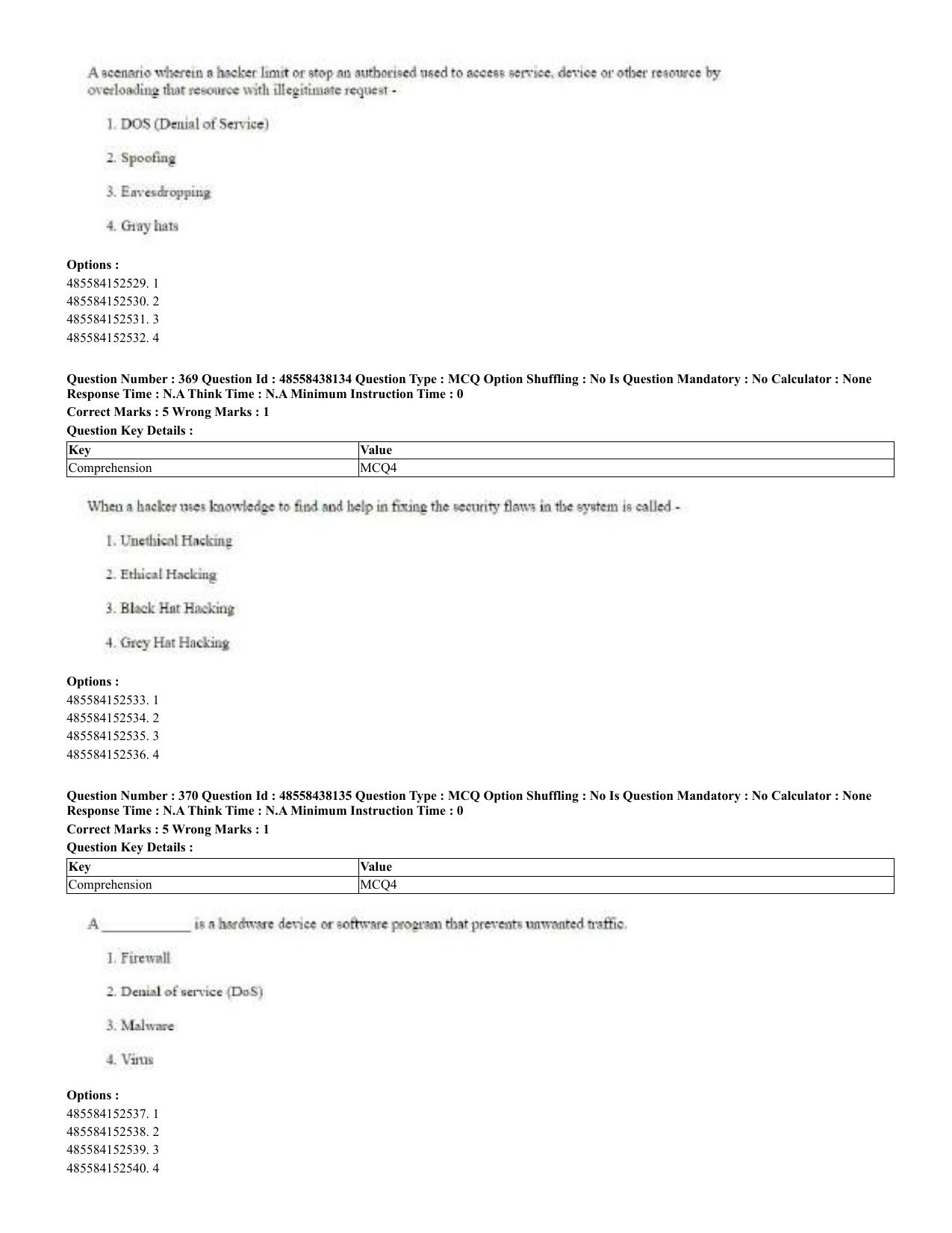CUET 2023 English Urdu Shift 3 Question Papers - 02 Jul 2023 - Page 196