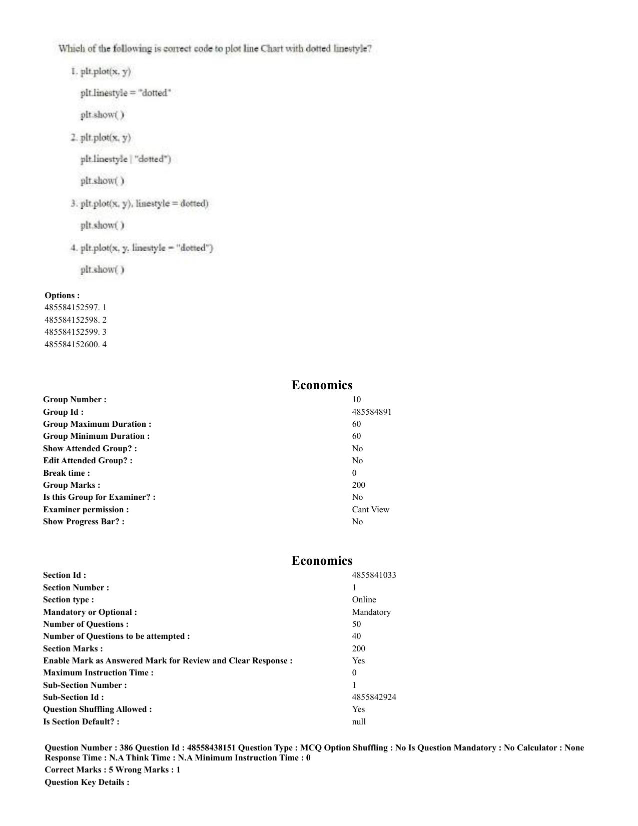 CUET 2023 English Urdu Shift 3 Question Papers - 02 Jul 2023 - Page 207