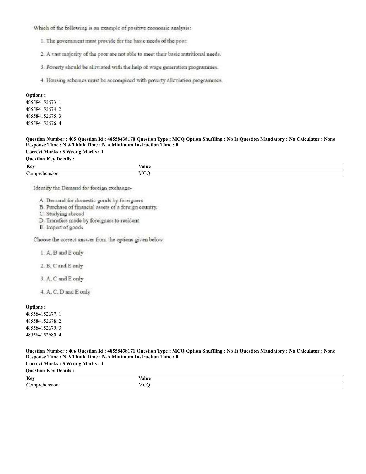 CUET 2023 English Urdu Shift 3 Question Papers - 02 Jul 2023 - Page 216