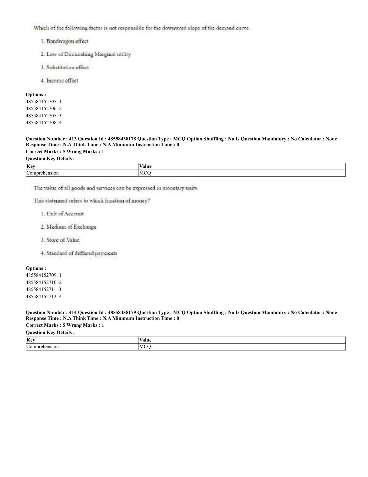 CUET 2023 English Urdu Shift 3 Question Papers - 02 Jul 2023 - Page 220