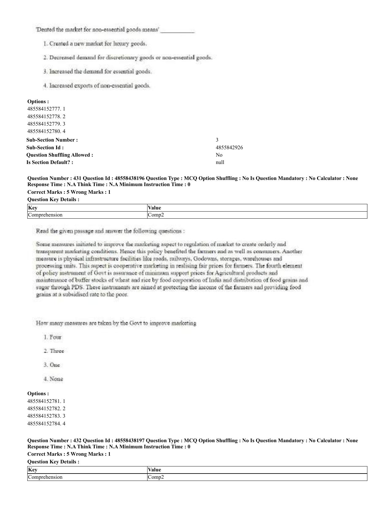CUET 2023 English Urdu Shift 3 Question Papers - 02 Jul 2023 - Page 230