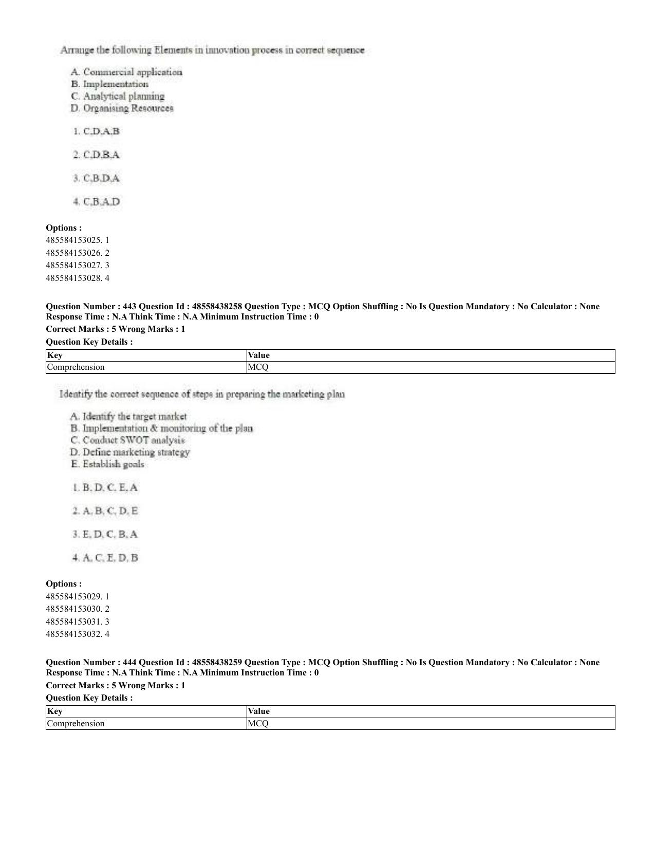 CUET 2023 English Urdu Shift 3 Question Papers - 02 Jul 2023 - Page 237