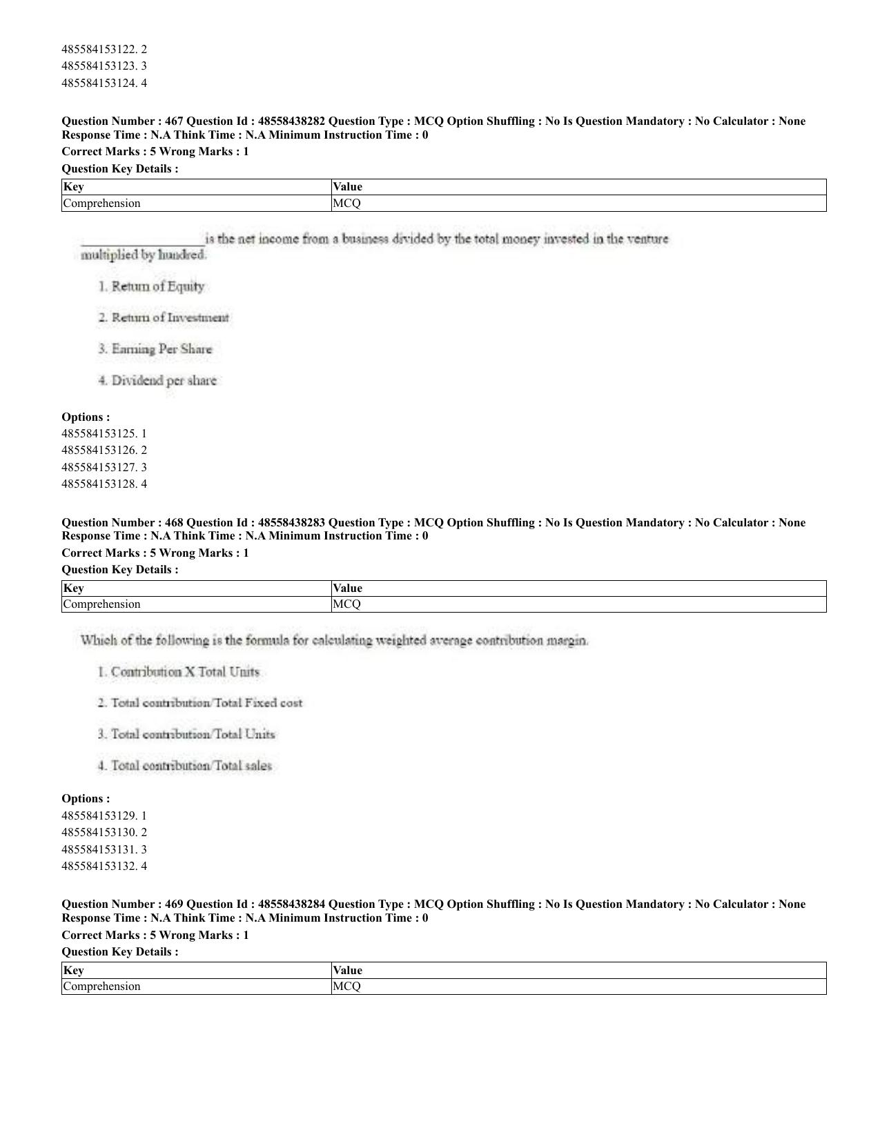 CUET 2023 English Urdu Shift 3 Question Papers - 02 Jul 2023 - Page 248