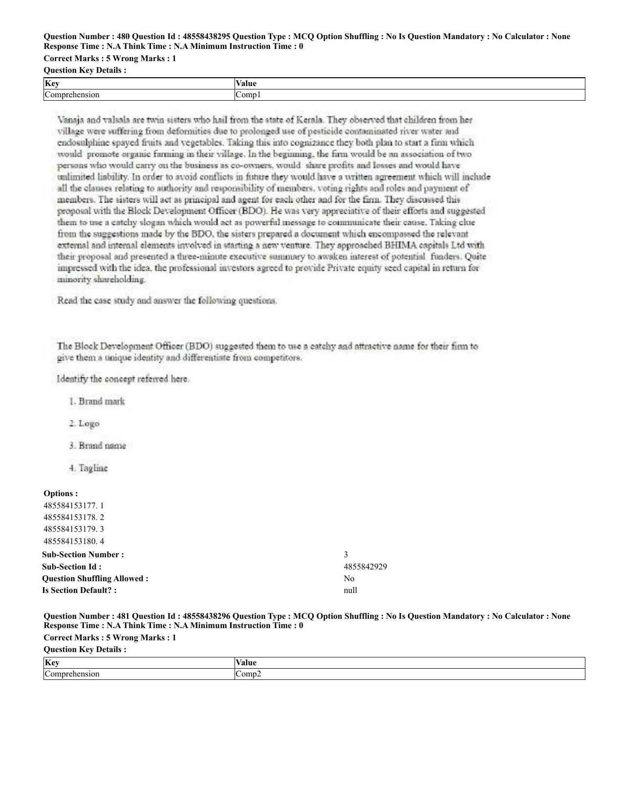 CUET 2023 English Urdu Shift 3 Question Papers - 02 Jul 2023 - Page 255