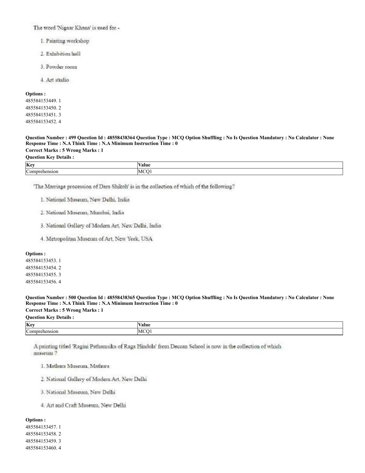 CUET 2023 English Urdu Shift 3 Question Papers - 02 Jul 2023 - Page 265