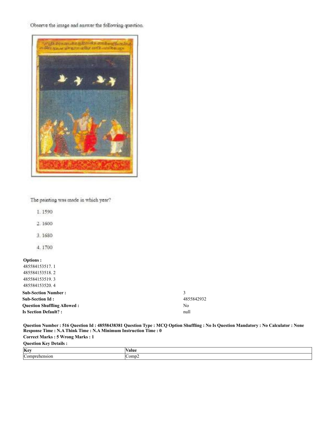 CUET 2023 English Urdu Shift 3 Question Papers - 02 Jul 2023 - Page 274