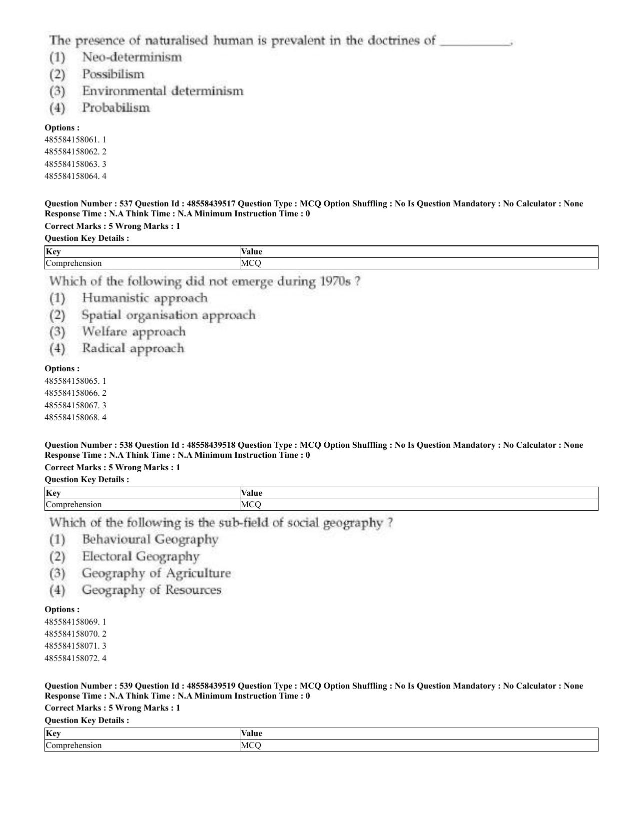 CUET 2023 English Urdu Shift 3 Question Papers - 02 Jul 2023 - Page 288