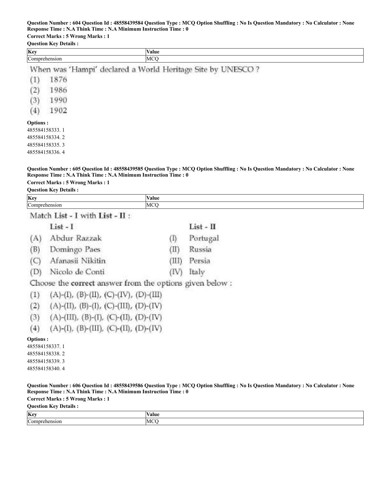 CUET 2023 English Urdu Shift 3 Question Papers - 02 Jul 2023 - Page 321