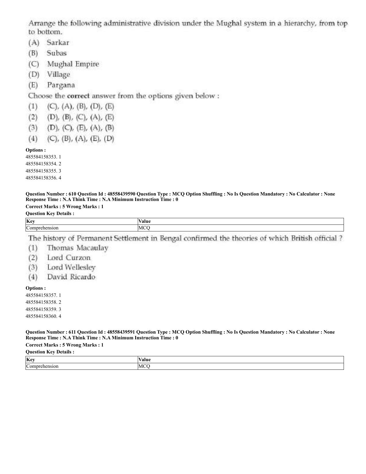 CUET 2023 English Urdu Shift 3 Question Papers - 02 Jul 2023 - Page 323