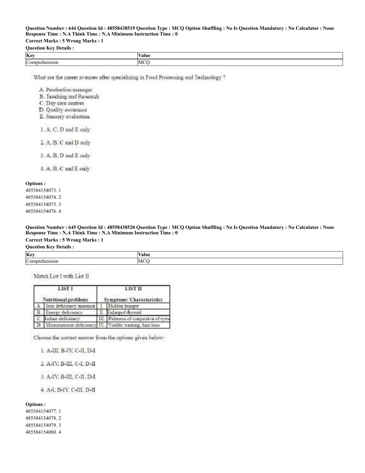 CUET 2023 English Urdu Shift 3 Question Papers - 02 Jul 2023 - Page 339