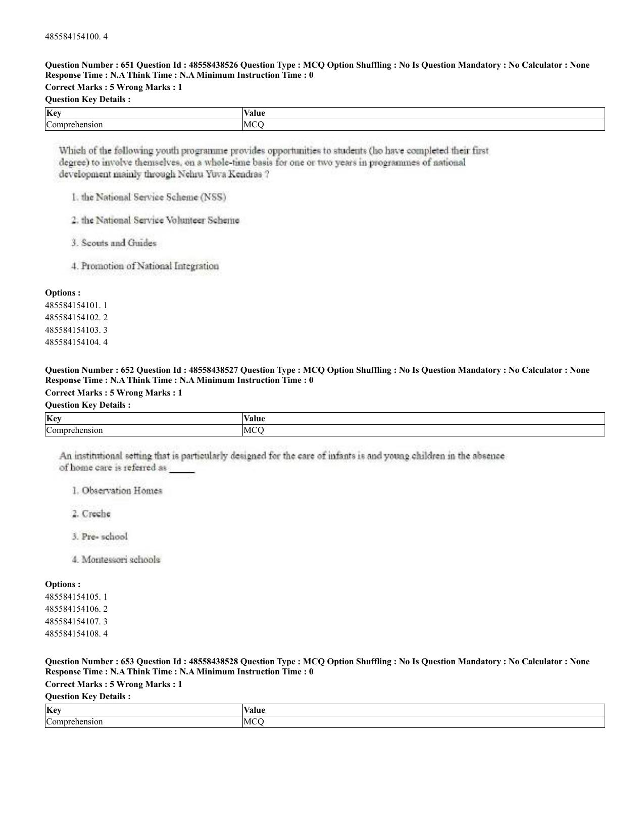 CUET 2023 English Urdu Shift 3 Question Papers - 02 Jul 2023 - Page 342