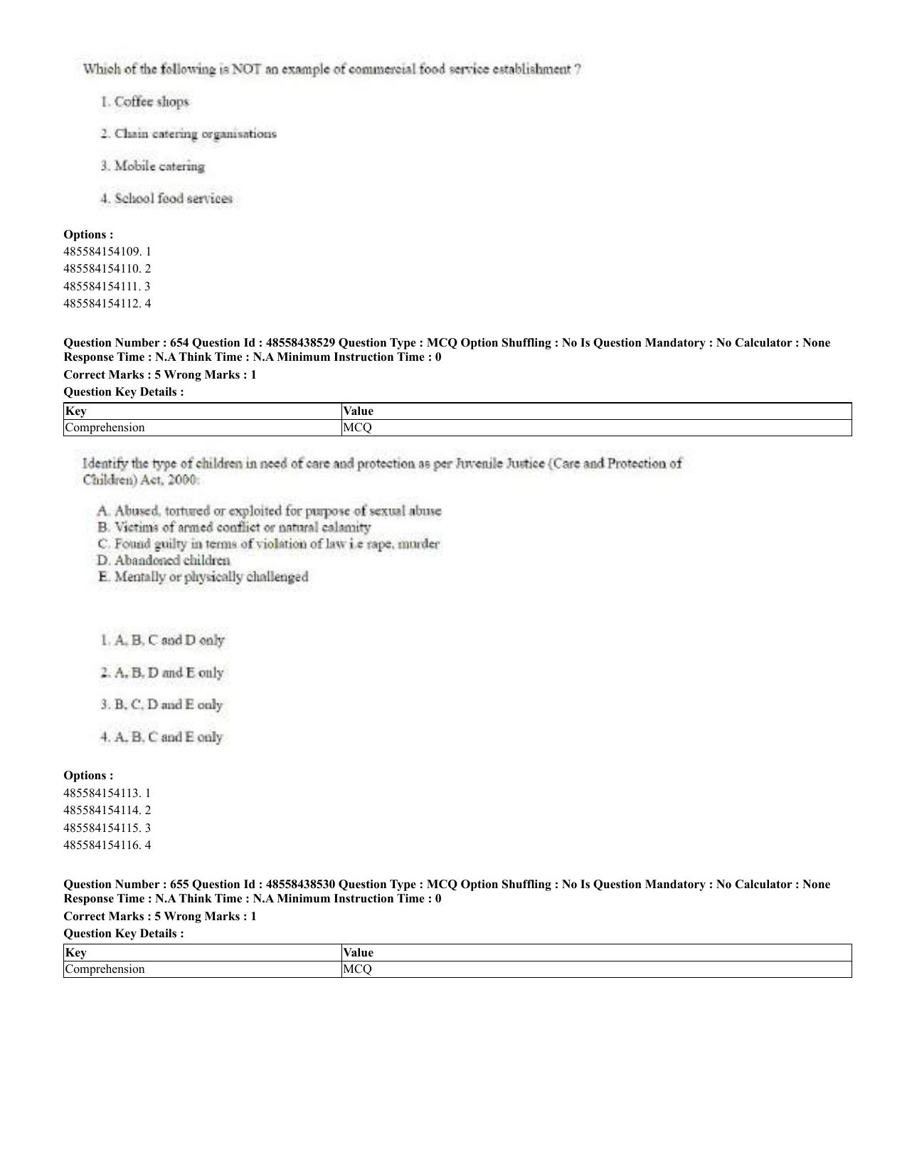 CUET 2023 English Urdu Shift 3 Question Papers - 02 Jul 2023 - Page 343