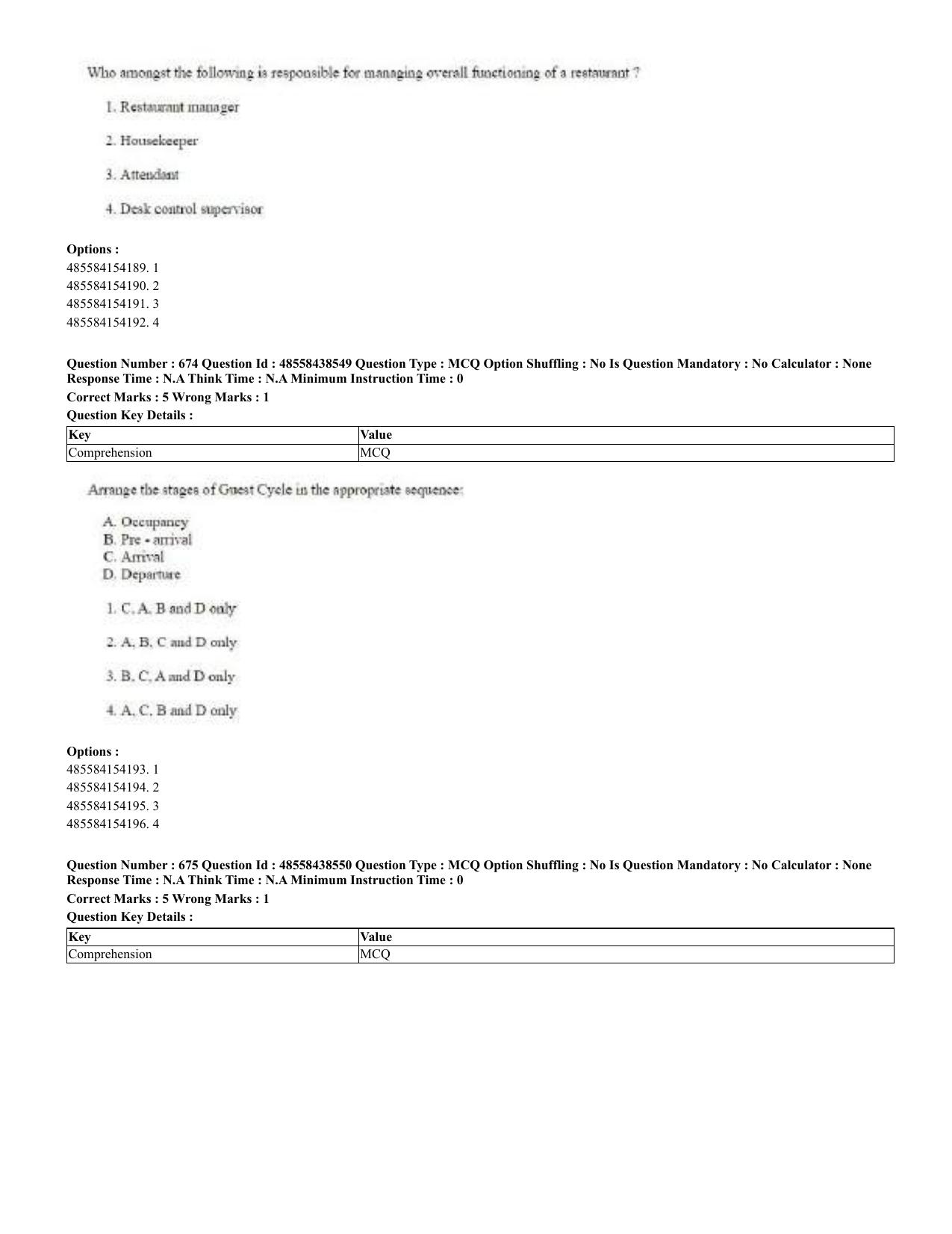 CUET 2023 English Urdu Shift 3 Question Papers - 02 Jul 2023 - Page 352