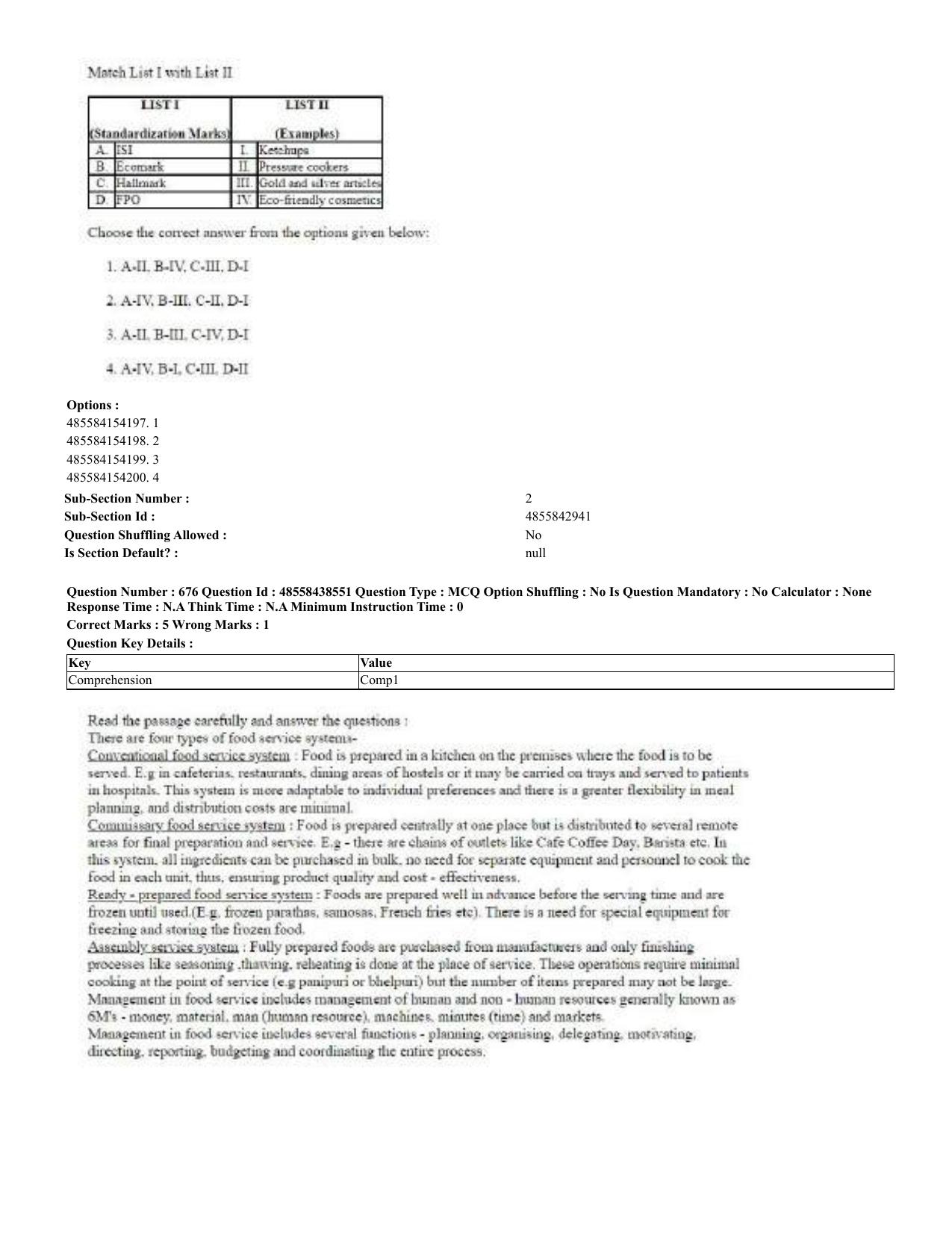 CUET 2023 English Urdu Shift 3 Question Papers - 02 Jul 2023 - Page 353