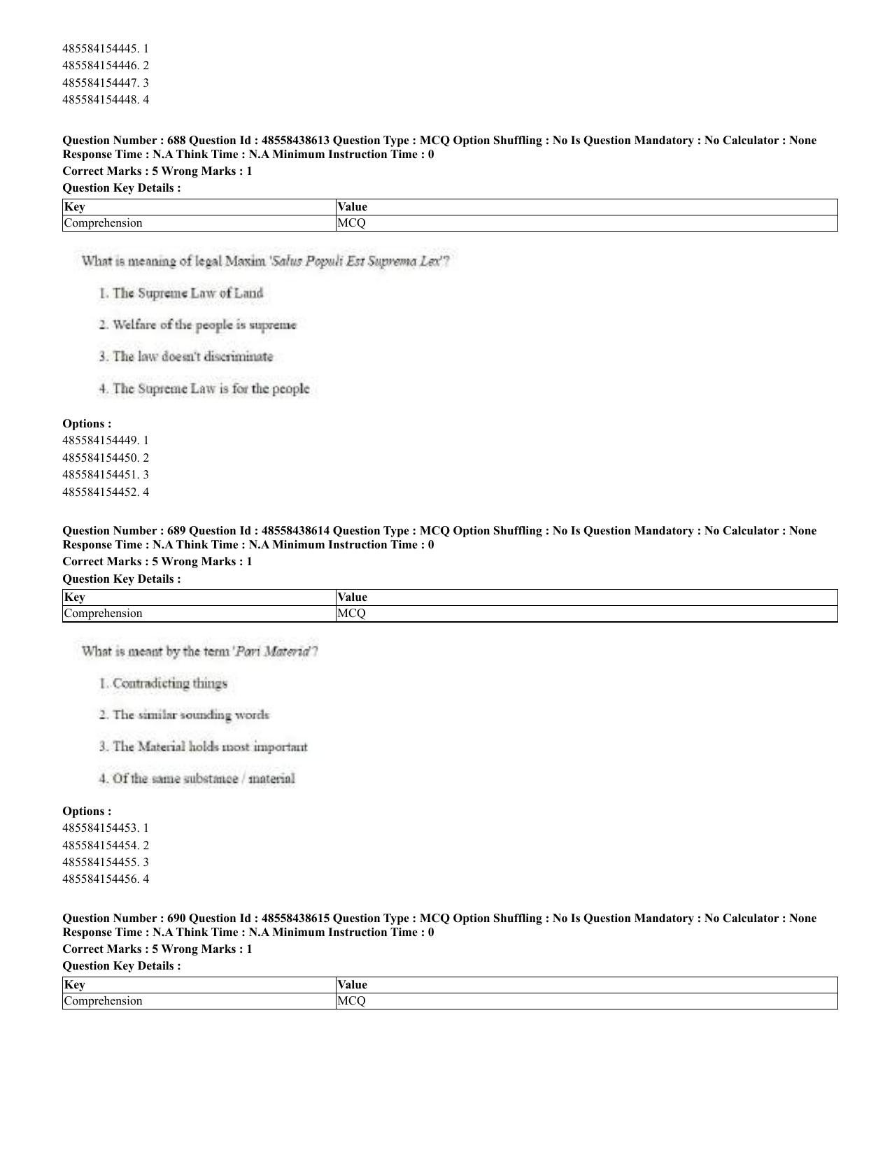 CUET 2023 English Urdu Shift 3 Question Papers - 02 Jul 2023 - Page 362