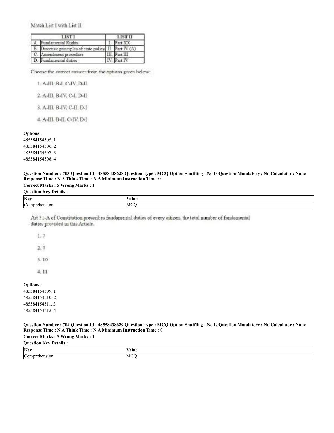 CUET 2023 English Urdu Shift 3 Question Papers - 02 Jul 2023 - Page 369
