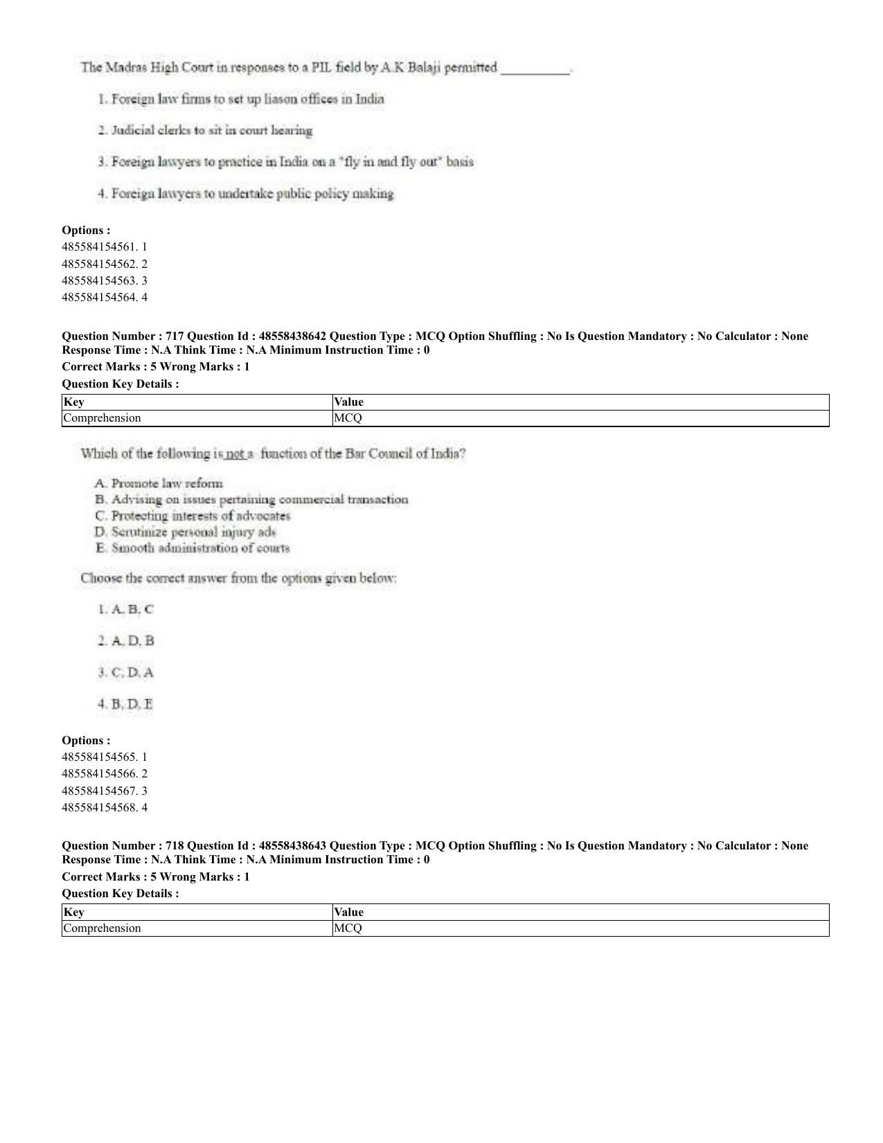 CUET 2023 English Urdu Shift 3 Question Papers - 02 Jul 2023 - Page 375