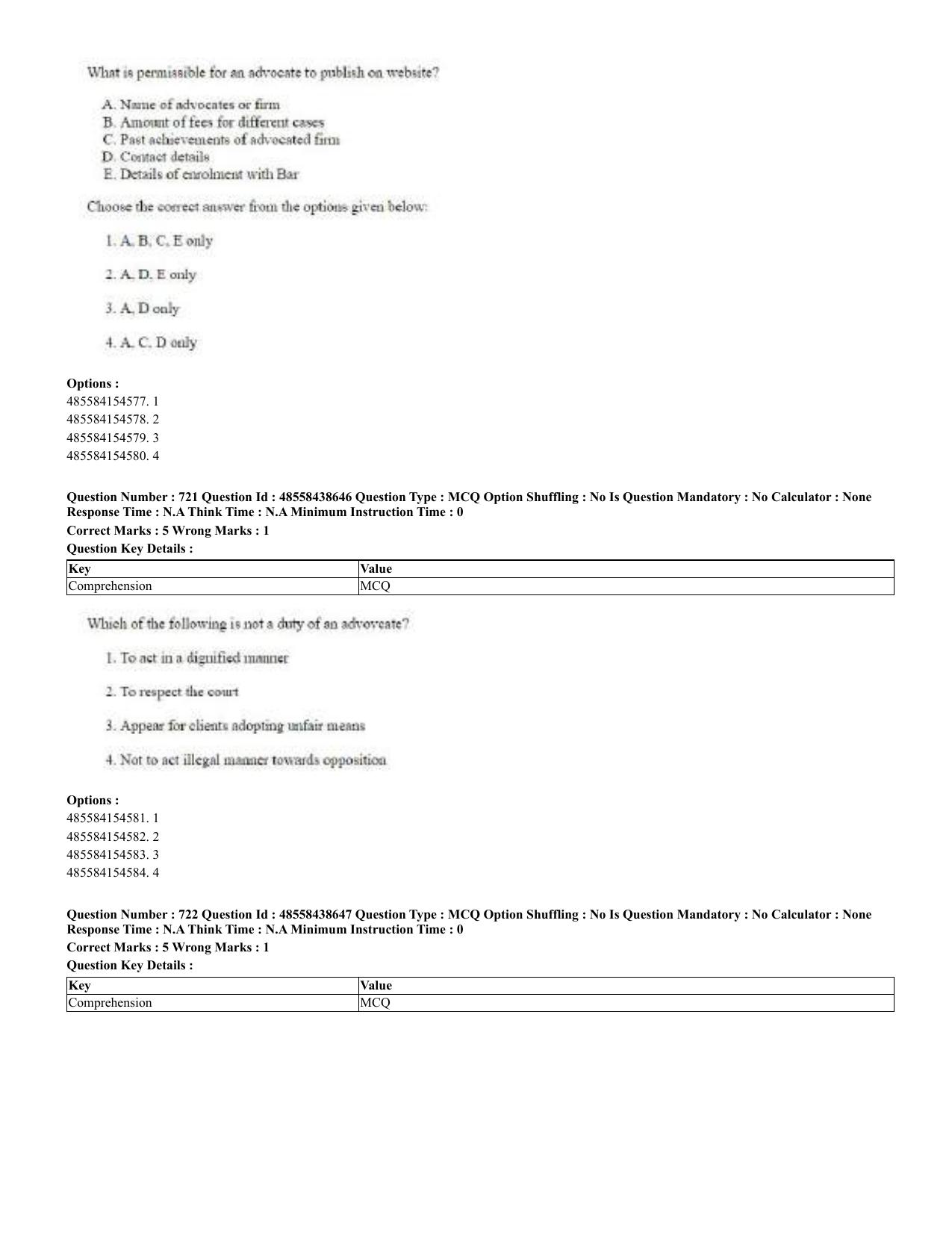 CUET 2023 English Urdu Shift 3 Question Papers - 02 Jul 2023 - Page 377