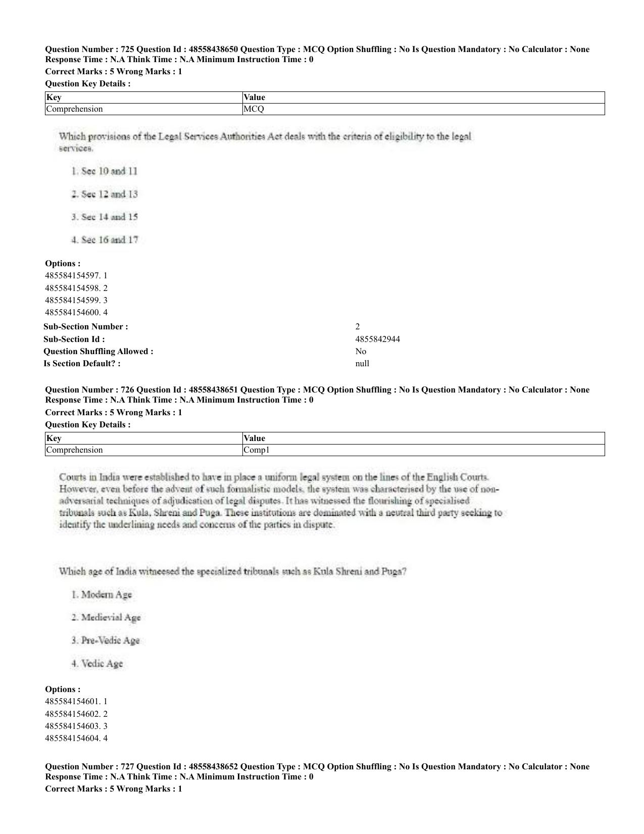 CUET 2023 English Urdu Shift 3 Question Papers - 02 Jul 2023 - Page 379