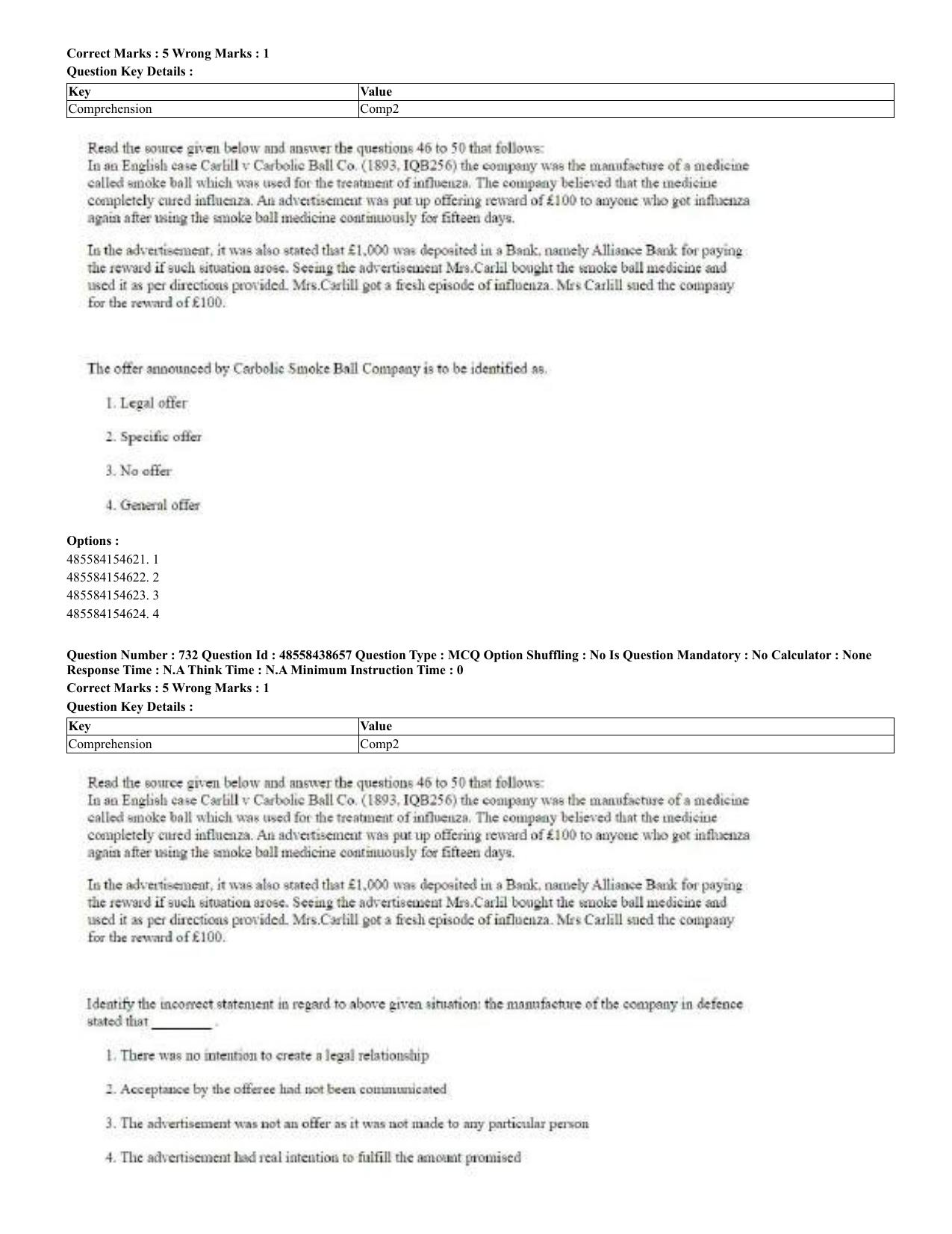 CUET 2023 English Urdu Shift 3 Question Papers - 02 Jul 2023 - Page 382