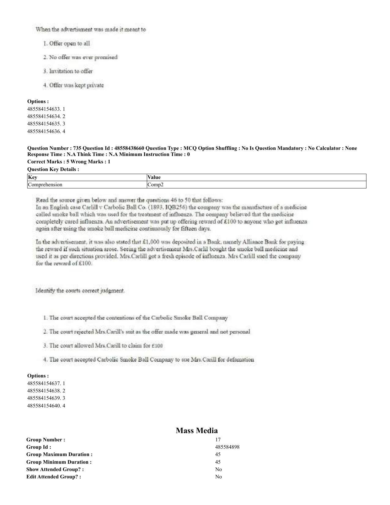 CUET 2023 English Urdu Shift 3 Question Papers - 02 Jul 2023 - Page 384