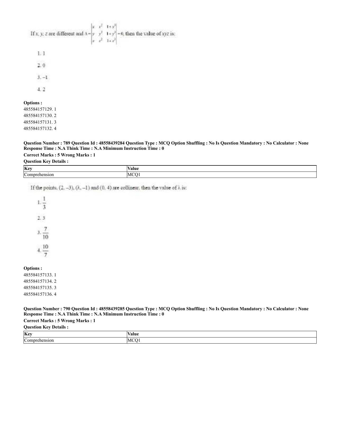 CUET 2023 English Urdu Shift 3 Question Papers - 02 Jul 2023 - Page 411