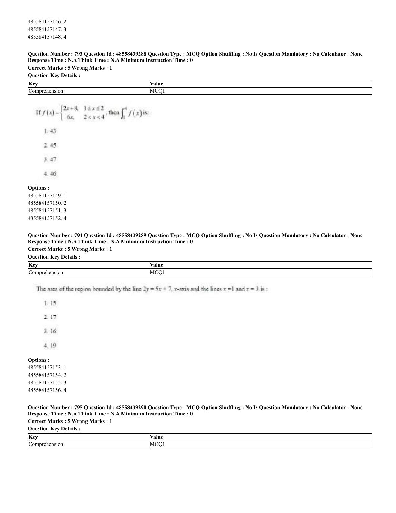 CUET 2023 English Urdu Shift 3 Question Papers - 02 Jul 2023 - Page 413