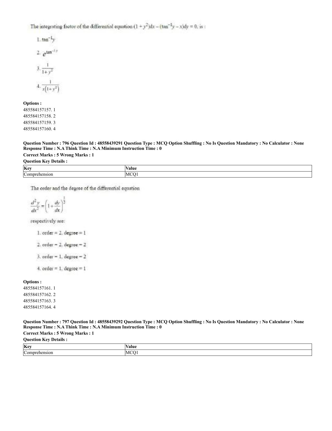 CUET 2023 English Urdu Shift 3 Question Papers - 02 Jul 2023 - Page 414